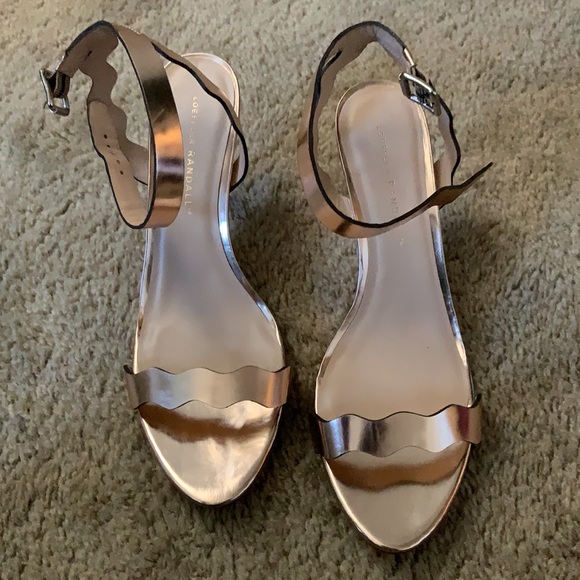 Loeffler Randall Reina Scalloped Heel Sandal Size 9.5 - Picture 3 of 4